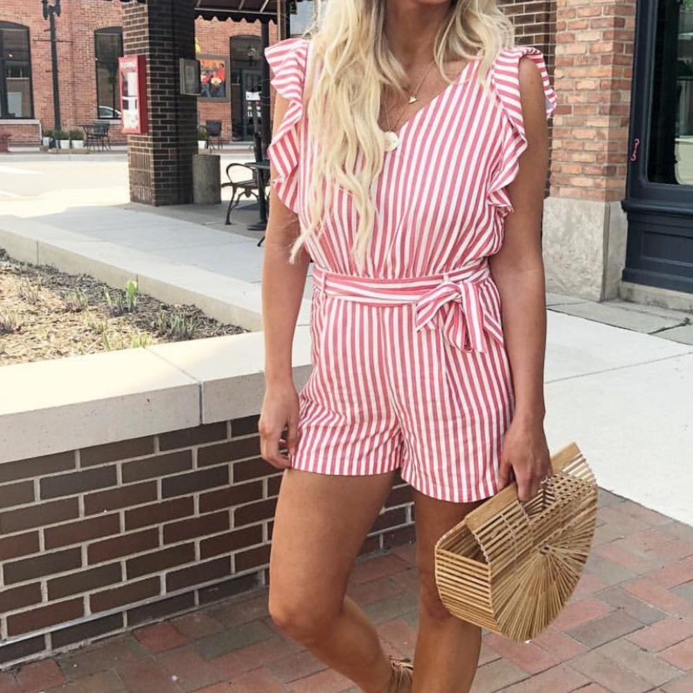 Stripped Romper